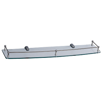 Полка в ванную прямоугольная WASSERKRAFT K-555 1-ярусная 15х60см хром