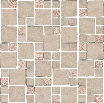 Декор KERAMA MARAZZI Риальто Антика MBD008 4 мозаичный бежевый матовый 30х30см 0,63кв.м.
