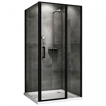 Угловое ограждение Abber Sonnenstrand AG04100BS-S85B 195х85см стекло прозрачное