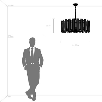 Люстра подвесная Lightstar Agave 712062 40Вт 6 лампочек E27