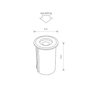Светильник грунтовый Nowodvorski Picco Led 9105 1Вт IP67 LED