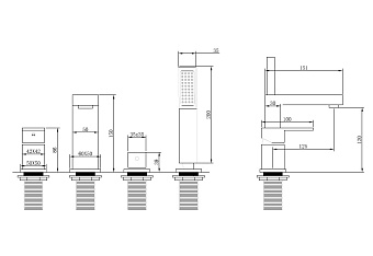Смеситель для ванны Abber Daheim AF8213G золото матовое
