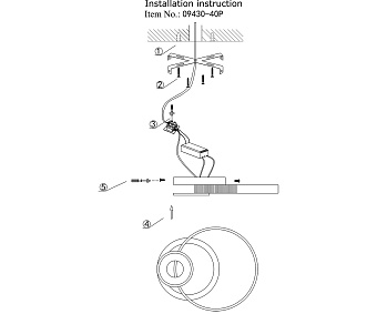 Люстра потолочная KINK Light Далим 09430-40P,19 30Вт 2 лампочек LED