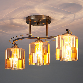 Светильник потолочный Eurosvet Susan 30124/3 античная бронза 60Вт E27