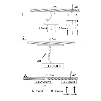 Светильник потолочный Maytoni Zon C067CL-L96W3K 96Вт LED