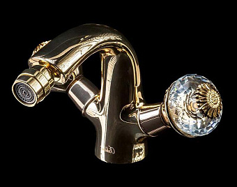 Смеситель для биде Boheme Flora 296-FL золотой