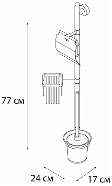 Напольная стойка FIXSEN FX-61225 хром