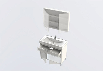 Мебель для ванной AQUANET Гретта 172721 белый/светлое дерево