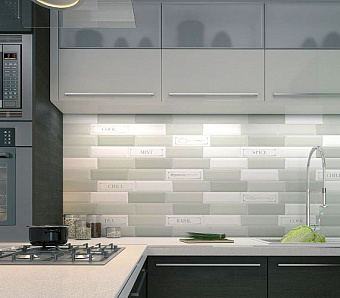 Настенная плитка KERAMA MARAZZI 9003 фисташковый светлый 8,5х28,5см 0,97кв.м. матовая