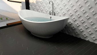 Матовый керамогранит WOW Floor Tiles 113968 Chevron B R Graphite Matt 9,8х52,2см 0,456кв.м.