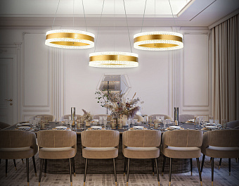 Люстра подвесная Ambrella ACRYLICA Original FA6208 122Вт 3 лампочек LED