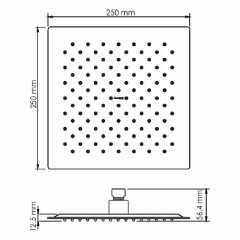 Душевая система WASSERKRAFT Aisch А55201 золото