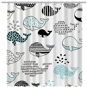 Шторка для ванной FIXSEN Design FX-2511 200х180см белый