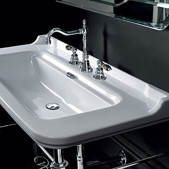 Раковина подвесная Kerasan Waldorf 4144K1bi/cr*3 120х55см