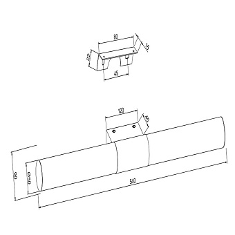 Подсветка для зеркал Maytoni Aurelio MIR001WL-L12CH 12Вт LED