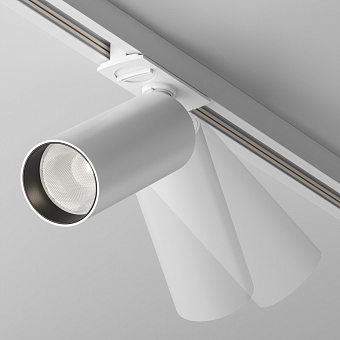 Трековый светильник Maytoni Focus LED TR021-1-12W4K-W-W 12Вт LED белый для однофазного трека