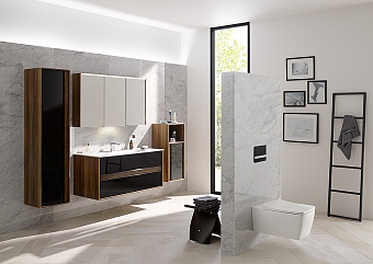 Шкаф подвесной VITRA Metropole 58208 40х35х90см сливовое дерево