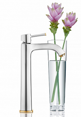 Смеситель для раковины GROHE Grandera 23313IG0 золото/хром