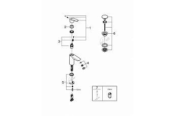 Смеситель для раковины GROHE Eurosmart 23922003 хром
