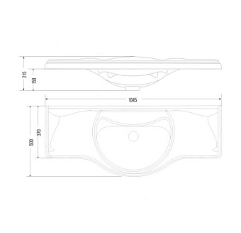 Тумба с раковиной MIRSANT Мия УТ000033245 34х100,5х70см