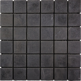 Мозаика Mir Mosaic Adriatica 7M009-48T чёрный мрамор 30,5х30,5см 0,93кв.м.