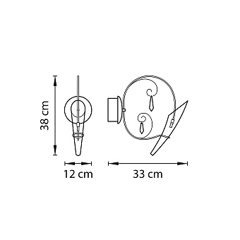 Бра Lightstar Scarabeo 755614 35Вт G4