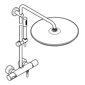 Душевая система GROHE Rainshower System 400 27174001 хром