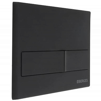Кнопка для инсталляции BERGES NOVUM L5 soft touch чёрная