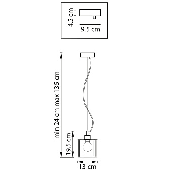 Светильник подвесной Lightstar Limpio 722013 40Вт E27