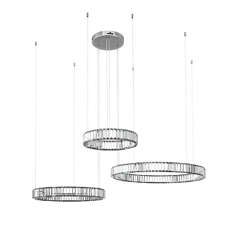 Светильник подвесной Loft It Crystal ring 10135/3 Chrome 387Вт LED