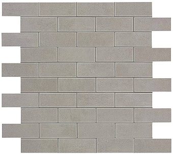 Керамическая мозаика Atlas Concord Италия Boost 9BMY Grey Minibrick 30,5х30,5см 0,558кв.м.