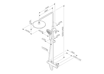 Душевая система AM-PM Like F0780464 хром