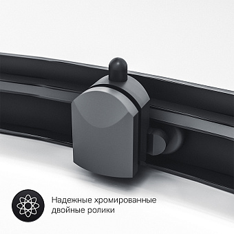 Угловое ограждение AM-PM Gem W90G-404-100280-BT 190х80см стекло прозрачное