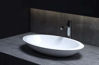 Раковина накладная SALINI CALLISTA 1101102G S-Sense глянцевая 57,5х58,5см