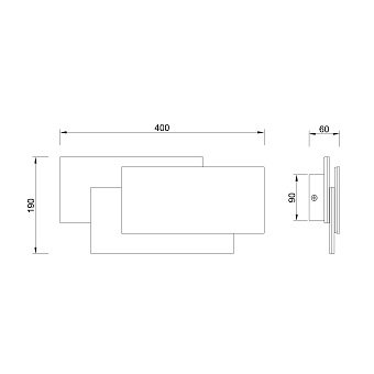 Светильник настенный Mantra TAHITI 8087 36Вт LED