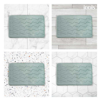 Коврик для ванной IDDIS Basic B22P580i12 50х80см зелёный