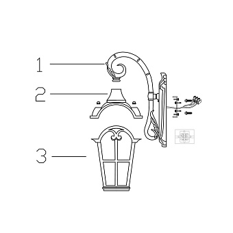 Бра Maytoni Albion O413WL-01BZ 60Вт E27