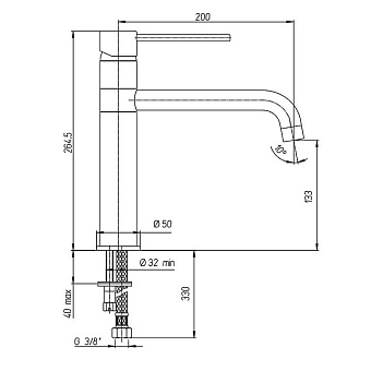 Смеситель для кухни Paini Cox 78CR579KM поворотный излив хром