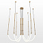 Люстра потолочная Lussole BEND LSP-7071 60Вт 1 лампочек LED