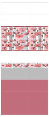 Настенная плитка KERAMA MARAZZI Городские цветы 7071T белый 20х50см 1кв.м. матовая