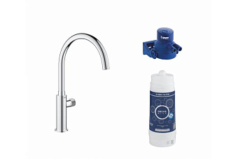 Смеситель для кухни GROHE Blue 119710 высокий излив хром