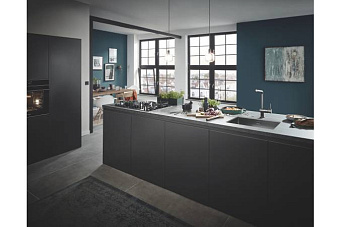 Смеситель для кухни GROHE Minta 31375A00 высокий излив чёрный