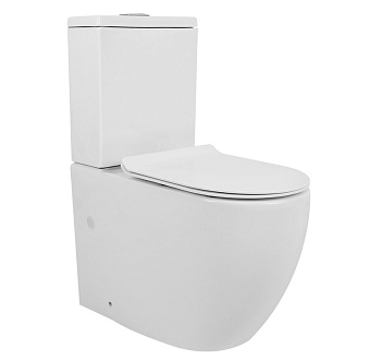 Унитаз напольный Azario CORSA AZ-2062S-G безободковый с микролифтом