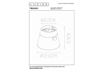 Светильник потолочный Lucide TRIGONO 09936/01/31 12Вт GU10
