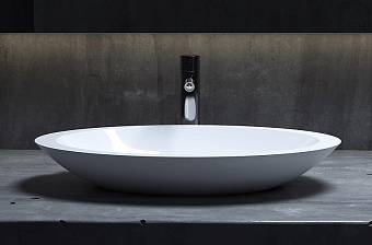 Раковина накладная SALINI CALLISTA 1101102G S-Sense глянцевая 57,5х58,5см