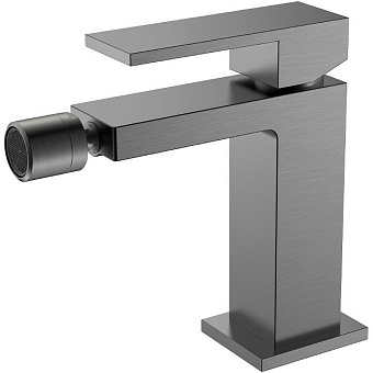 Смеситель для биде Boheme Qubic 476-GM оружейная сталь
