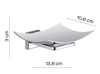 Мыльница Gedy Colorado 38111310(13) хром