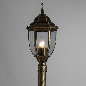 Светильник ландшафтный Arte Lamp PEGASUS A3151PA-1BN 60Вт IP44 E27 золотой/чёрный