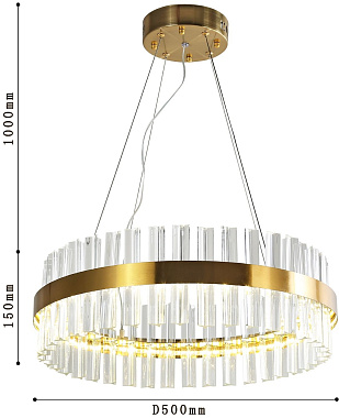 Люстра подвесная Favourite Placerat 4012-5P 31Вт 1 лампочек LED