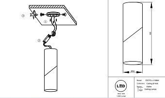 Светильник потолочный Maytoni Dafne C027CL-L10B4K 10Вт LED